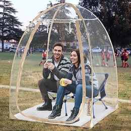 Tents and Shelters TopGold Sports Tent Weather Proof Pod Clear Bubble Outdoor Instant Up Shelter Chair 50"x50"x64"H 231214