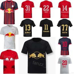 Mans Salzburg 30 GLOUKH Soccer Jerseys 2023 24 Club Team 19 KONATE 23 SIMIC 70 DEDIC 45 DORGELES 32 AMANKWAH 6 BAIDOO 20 KOITA Football Shirt Kits Uniform HongNiiu