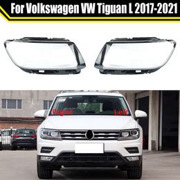 Auto Lamp Case for VW Tiguan L 2017 2018 2019 2020 2021 Glass Lens Shell Car Headlight Cover Light Caps