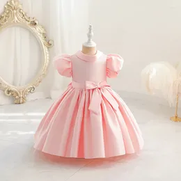 Girl Dresses Annabelle Kid's Dress Princess Puffy Bow Flower For Wedding Party Vestidos Para Robe Princesse Fille