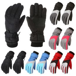 Sports Gloves Windproof Warm Ski Riding Winter Outdoor Kids Snow Skating Snowboarding Children Waterproof Mittens 231215