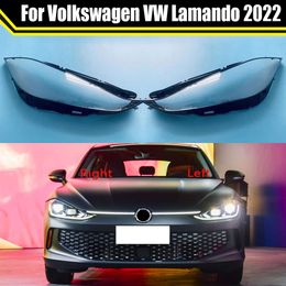 Car Front Headlight Lens Glass Auto Shell Headlamp Caps Lampshade Head Light Lamp Cover Lampcover for VW Lamando 2022