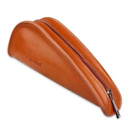 1pc, Smoking Tube Pouch Bag, Handmade Cowhide Personalised Creative Smoking Storage Bag, Tobacco Bag, Sandalwood Single Smoking Tube Bag