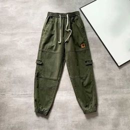 Carhart pants Mens Pants Street Loose Jogger Women Straight Work Vintage Tactical Big Pocket Overalls Trousers Cargo Harajuku Hip Hop Carharttlys pants M0AY