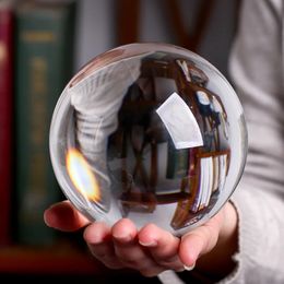 Christmas Decorations Crystal Ball Ultra Clear Glass Ball Lucky Sphere Lens Ball Divination Sphere Feng Shui Ornaments European Home Decor Gifts 100mm 231214