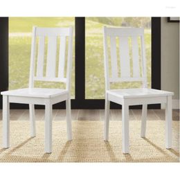 Camp Furniture Bankston Wood Dining Chair Set Of 2 White Indoor