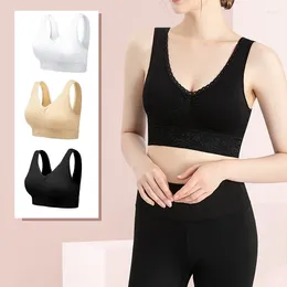 Camisoles & Tanks Women Sports Bra Padded Crop Tops Underwear Gym Top Seamless Sport Breathable Fitness Running Vest Lace Yoga Bras