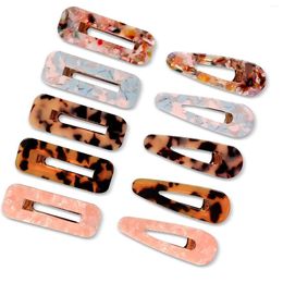 Hair Clip 10 Pcs Acrylic Barrette Clips For Women Girls Lady Casual Office OL Cute Fashion Summer 2023