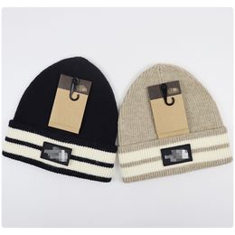 Hot New Fashion Beanies TN Brand Men Autumn Winter Hats Sport Knit Hat Thicken Warm Casual Outdoor Hat Cap Double Sided Beanie Skull Caps