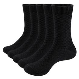 Men's Socks YUEDGE 5 Pairs Quality Cotton Plain Thin Breathable Everyday Men's Socks Soft Comfort Formal Business Dress Socks Size 6-12.5 231215