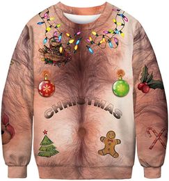 3d Sweatshirts Christmas New Year Tie-dye Sweat Mens Crewneck Hoodies Plus Size 006