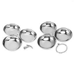 Cups Saucers Snack Plate Lightweight Durable Stainless Steel Fruit Healthy 3 In 1 Safe For Nut Home Outdoor Camping
