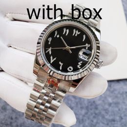 Ladies and Men's Autonomous Arabic Diamond Watch 36mm All Stainless Steel Swimming Watch Sapphire Watch Luminous Watch Montre de Luxe
