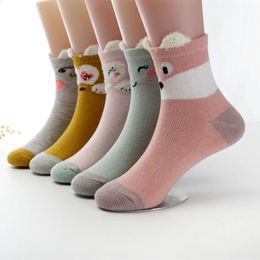 Kids Socks 5 pairsbatch of Year baby socks 112 year old baby cotton socks thick socks childrens cotton socks 231214