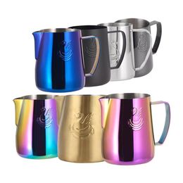 400 600ML Elegant Swan Stainless Steel Coffee Jug Pitcher Milk Frothing Cup Cream Maker Barista Craft Espresso Latte Art Cup205K