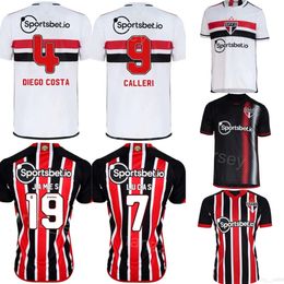 Man Sao Paulo 25 ALISSON Soccer Jerseys 2023 24 Club Team 10 LUCIANO 15 ARAUJO 29 MAIA 27 RATO 11 NESTOR 38 PAULISTA 31 JUAN 9 CALLERI 4 DIEGO COSTA Football Shirt Kits