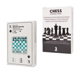 Chess Games Benoni Openings Cards English French Spanish gift for chess lovers to study strategy tactics opening moves 231215