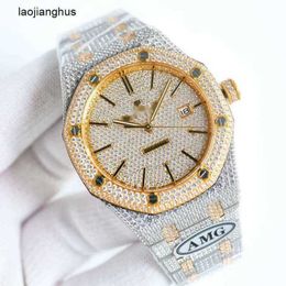 Audemar Pigue Watch AP Diamond Watches Full Designer Ap Auto Wristwatch J26x High Quality Mechanical Movement Piglet Uhr Bust Down Montre Iced Out Royal r rj