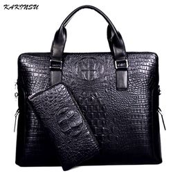 KAKINSU Men Messenger Bags Genuine Leather Bag Men Briefcase Designer Handbags High Quality Famous Brand Business Men Bag177l