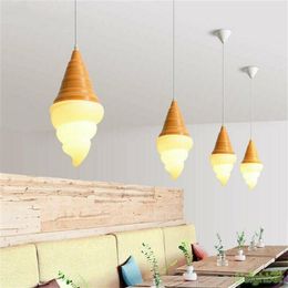 Pendant Lamps Creative Ice Cream Cones Light Suspension Hanging Lamp For Bedroom Cafe Home Decor Dessert Shop Fixture301x