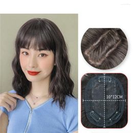 Gres Synthetic Hair Fringe Clip Bangs Straight Fake Piece High Temperature Fiber Wig On Extension