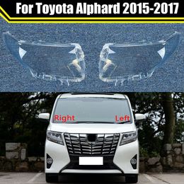 for Toyota Alphard 2015 2016 2017 Transparent Headlamp Cover Lamp Shade Front Headlight Lampshade Lens Shell