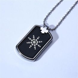 Anti EMF Radiation Protection Power Necklace Scalar Bio Energy Men Women Quantum Pendant With CZ Volcanic Lava Stone Necklaces311f