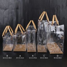 Bag Parts Accessories Fashion Leather Shoulder Strap Handmade PVC Bag Accessories Set for Women DIY Handbag Shoulder Clear Tote Bag 231214