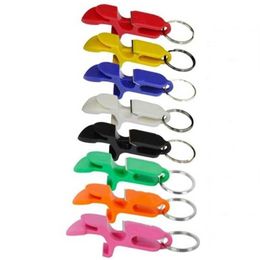 Pack of 10Sgun tool bottle opener keychain - beer bong sgunning tool - great for parties party Favours wedding gift 201208244G