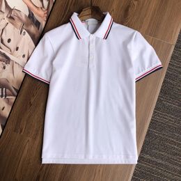 luxury brand mens designer polo T shirt summer fashion breathable short-sleeved lapel casual top lapel polos Garter Printing Top Quality Cot