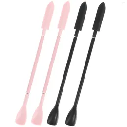 Makeup Brushes 4 Pcs Skincare Tool Silicone Spatula Make Mini Beauty Products Wax Tools