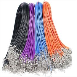 Korean Wax Cord Pendant Rope 1 5mm Colored Necklace whole 1 000pcs lot2680