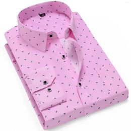 Men's Dress Shirts Business Bright Colour Lapel Shirt All With Front Pocket Design For Working Outfit