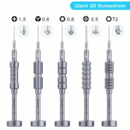 Screwdrivers QIANLI 3D Mobile Phone Screwdriver set for Repair with 1506Y 0 8 star25T2 231215