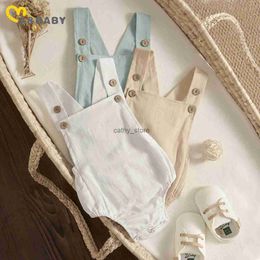 Rompers ma baby 0-3Y Summer Newborn Infant Baby Boy Girl Romper Casual Sleeveless Overall Jumpsuit Toddler Baby ClothingL231114