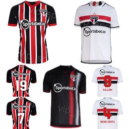 Club 23 24 Sao Paulo Soccer Jerseys Mens 25 ALISSON 10 LUCIANO 15 ARAUJO 29 MAIA 27 RATO 11 NESTOR 38 PAULISTA 31 JUAN 9 CALLERI 4 DIEGO COSTA Football Shirt Kits Uniform