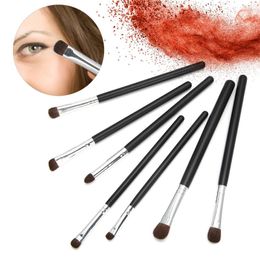 Makeup Brushes 7pcs Horsehair Make Up Set Cosmetic Highlight Foundation Powder Blush Concealers Eye Shadow Lip