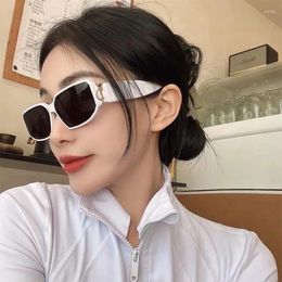 Sunglasses Europe And The United States Fashion Narrow Frame Female INS Street S Square