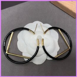 Women Fashion Hoop Earrings Round Luxury Designer Jewelry Circle Earring Ladies F Letter Ear Studs Gold Accessories For Party251U