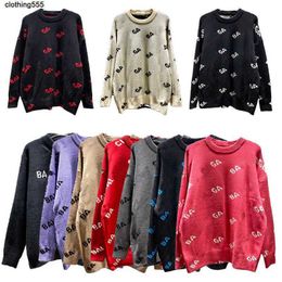 Women's Sweaters Designer Sweater Hooded Mens Sweaters Knit Letter Printing Solid Color Crow Neck Fashion Warm Long Sleevexac0