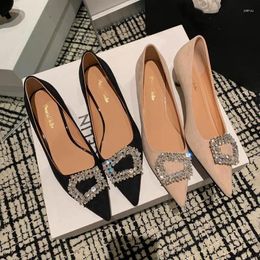 Dress Shoes Size 33-40 Soft Sheepskin Genuine Leather Women Heels Spring Rhinestone Design Fashion Sexy Club Party High Heel