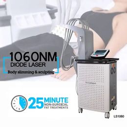 Fast and safty laser body sculpting fat removal cellulite reduction equipment 1060nm diode laser skin tighten slimming machine