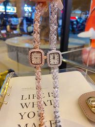 Xiao Family's Hot selling Noble Girl Watch Luxury Diamond Small Square Quartz Women's Watch
