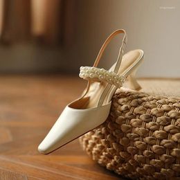 Dress Shoes Fashion Sandals Thin Low Heels Female Chains Wrap Pointed Toe Casual Women Khaki
