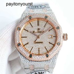 Audemar Pigue Watch AP Diamond Watches Watch Designer Full Diamond Ap Auto Wristwatch Dvik High Quality Mechanical Movement Uhr Bust Down Montre Iced Out Royal Reloj