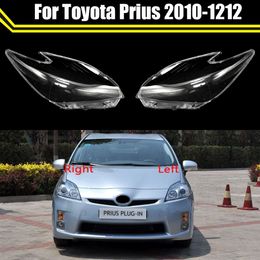 Car Front Headlamp Lamp Cover Glass Lens Shell Headlight Caps Transparent Lampshade Light Case for Toyota Prius 2010 2011 2012