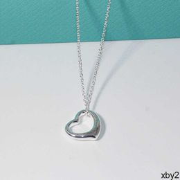 Pendant Necklaces T Jia Di Jia Necklace Boutique Jewellery Necklace Valentine's Day Gift Heart shaped Sterling Silver Necklace High Edition Jewellery DESIGNERS