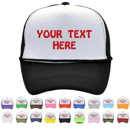 Beanie Skull Caps Custom Foam Trucker Hat Embroidered Baseball Cap Printed Dad Summer Breathable Mesh 1pcs Minimum Order 231215