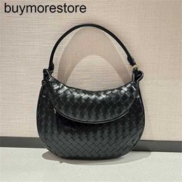 Gemellis Bags BottegassVenetaa Genuine Leather Shoulder bag Underarm Bag Gemelli Sheepskin Hobo Crossbody Half moon Women Woven Handbag Purse Shopping Fashion