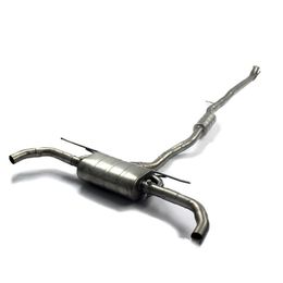 Frosted Stainless Steel Muffler Valve Exhaust Cat-back System Mid Tailpipe Catback For Mercedes Benz CLA220 CLA260